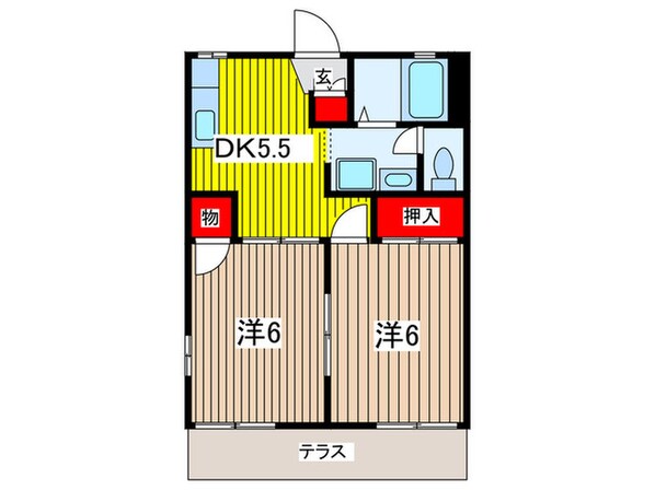 メゾンフレグランスの物件間取画像